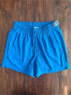 VRST Men's 5 inch Everyday Athletic Casual Short Quick-Dry Blue Tide Size Small